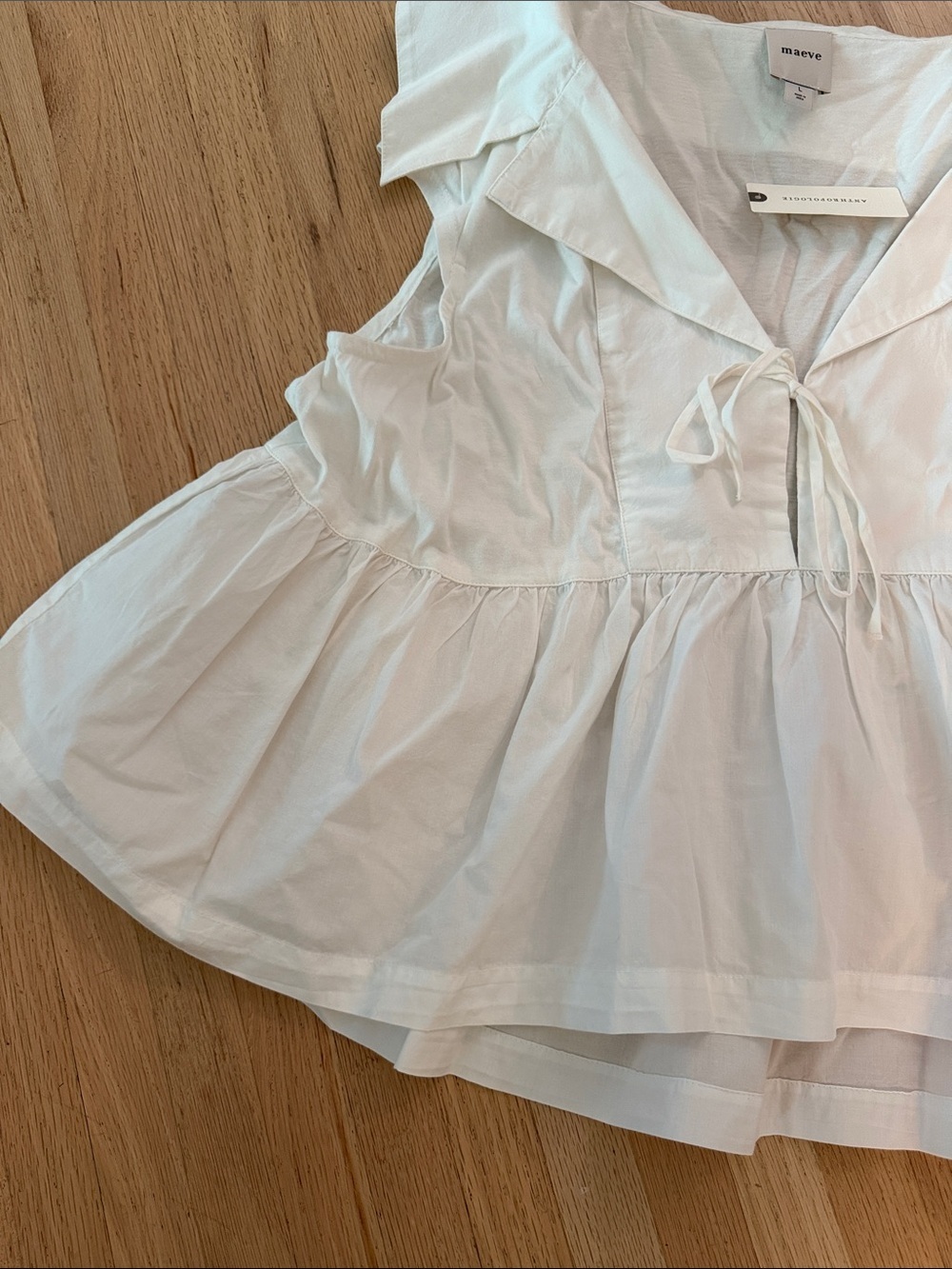 NWT - Maeve Babydoll Blouse - Size L - Picture 7 of 12